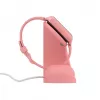 Stacja ładująca Stelio ST-CHS01-PK Junior różowa – stacja dokująca USB do telefonów i tabletów, jednoportowa, kompaktowa