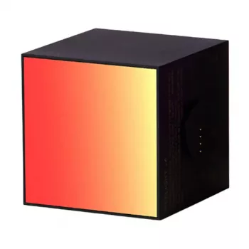 Inteligentna lampa stołowa Yeelight Cube Czarna — Wi‑Fi/Bluetooth, Wielokolorowa, 75×75×75 mm, 100–240V