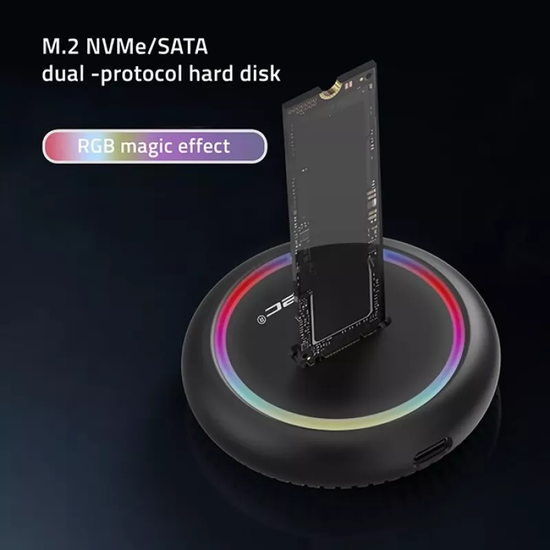 Stacja dokująca Qoltec 52275 do dysków M.2 SSD, SATA/NVMe, USB-C