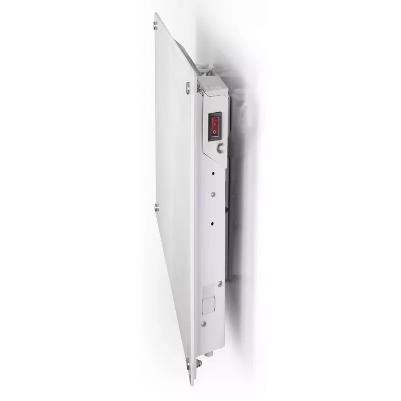 Mill | Grzejnik | MB800L DN Glass | Grzejnik panelowy | 800 W | Liczba poziomów mocy 1 | Odpowiedni do pomieszczeń do 10-14 m² | Biały | IPX4
