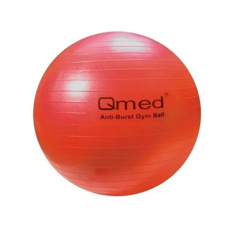 Piłka rehabilitacyjna MDH DRQM3A0MA002P 55 cm, czerwona, ABS, dmuchana, z pompką, maks. obciążenie 150 kg
