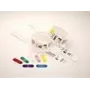 Zebra Clips do QuickClip Wristbands czerwony