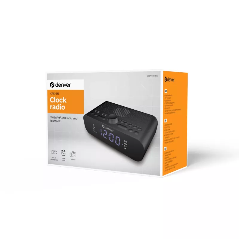 DENVER CRD-515 Przenośny odtwarzacz CD — kompaktowe, przenośne odtwarzanie CD/MP3, zasilanie bateryjne i sieciowe