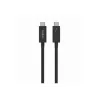 Belkin CONNECT - Thunderbolt-Kabel - 24 pin USB-C (M) umkehrbar zu 24 pin USB-C (M) umkehrbar - Thunderbolt 4 - 1,0m - passiv, USB-Stromversorgung (10