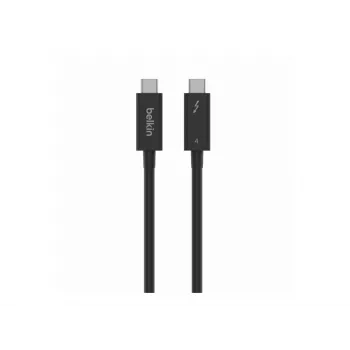 Belkin CONNECT - Thunderbolt-Kabel - 24 pin USB-C (M) umkehrbar zu 24 pin USB-C (M) umkehrbar - Thunderbolt 4 - 1,0m - passiv, USB-Stromversorgung (10