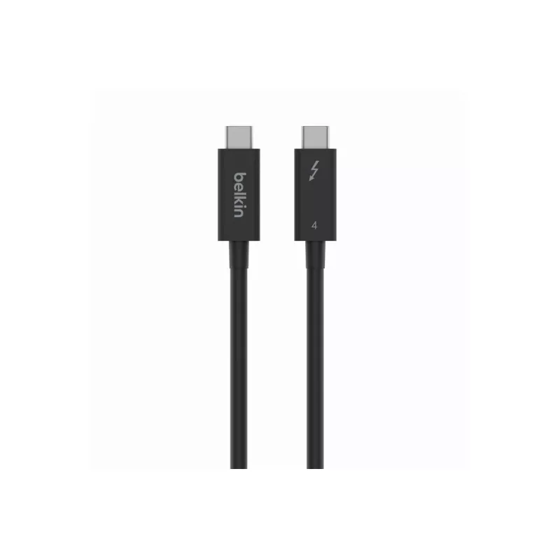 Belkin CONNECT - Thunderbolt-Kabel - 24 pin USB-C (M) umkehrbar zu 24 pin USB-C (M) umkehrbar - Thunderbolt 4 - 1,0m - passiv, USB-Stromversorgung (10