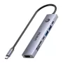Unitek H1124AGY01 hub USB-C z 100W PD, HDMI 2.0, 2x USB‑A, 2x USB‑C, czytnik SD/microSD — aluminium