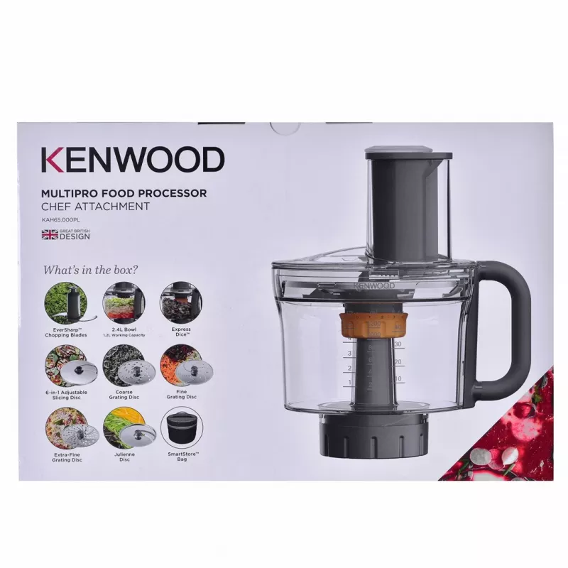 Końcówka blendera Kenwood KAH65.000PL — misa 1,2 l, czarny przezroczysty