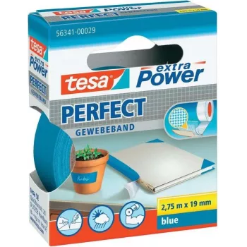 Taśma tkaninowa klejąca Tesa extra Power Gewebeband 19 mm x 2,75 m, niebieska