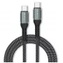 Kabel Qoltec USB 2.0 Type C – Type C 100W QC 3.0 PD 1m Czarny