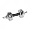 REBEL ACTIVE Chromowane regulowane hantle w walizce 15 kg ze sztangą