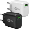 Szybka ładowarka sieciowa USB-A QC (18 W) (czarna)