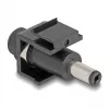 Moduł Keystone DeLOCK DC 5.5 x 2.5 mm żeński na DC 5.5 x 2.1 mm męski czarny