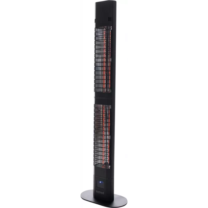 SUNRED | Grzejnik | RD-DARK-3000L, Valencia Dark Lounge | Podczerwień | 3000 W | Czarny | IP55