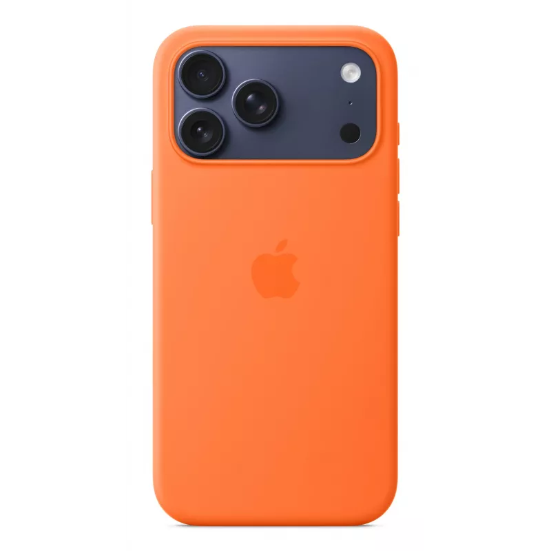 Apple iPhone 17 Pro Max Silikonowe Etui MagSafe Pomarańczowe