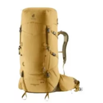 Plecak DEUTER Aircontact Core 60+10 — 60 L (rozbudowa +10 L), 2,1 kg, unisex, żółty