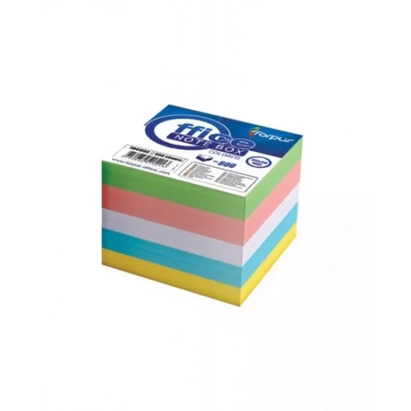 Notes Forpus, 8,5x8,5 cm, Assorti, nieklejone (800) 0716-008