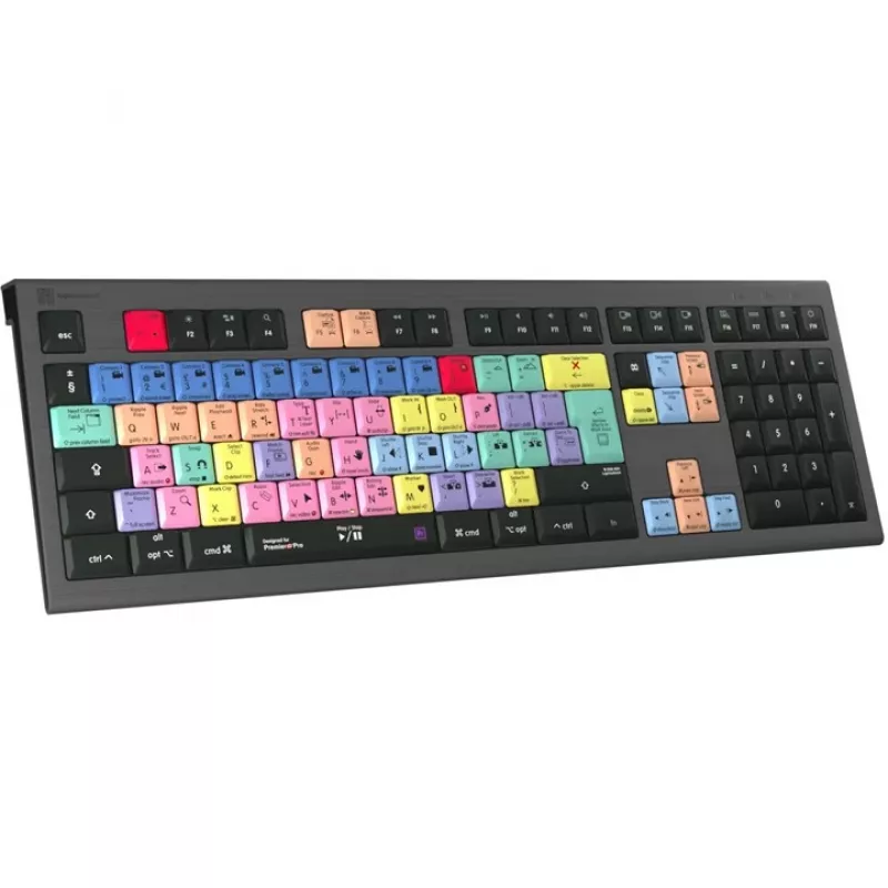 Logickeyboard LKB-PPROCC-A2M-UK Klawiatura USB QWERTY angielska czarna (LKB-PPROCC-A2M-UK)