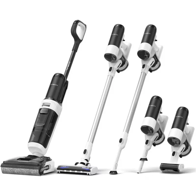 Środek do czyszczenia podłóg Tineco Floor One Switch S6 Stretch Plus biały — bezprzewodowy mop z funkcją odkurzania do twardych podłóg