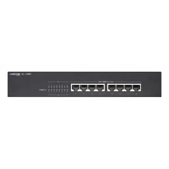 Lancom GS-1208P, niezarządzalny, Gigabit Ethernet (10/100/1000), Power over Ethernet (PoE), montaż w szafie RACK, 1U