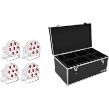 Podłogowa lampa LED EUROLITE SLS-7 HCL biały 4x – scena/regulowane białe światło, 4 diody LED