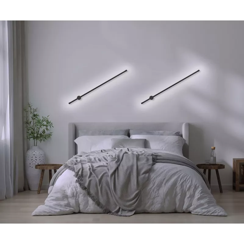 Lampa ścienna LED Activejet AJE-HILTON Czarny NW
