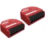 Inteligentny przełącznik Shelly SHELLY_1PM_GEN3_2ER — bezprzewodowy 110–240V, pobór 1,2W, maks. 240V, obudowa z tworzywa, 42×16×37 mm, zestaw 2 szt.