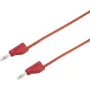 VOLTCRAFT Przewód pomiarowy [Wtyk 4 mm - Wtyk 4 mm] 5 m Czerwony MSB-300 (MSB-300-5-czerwony)
