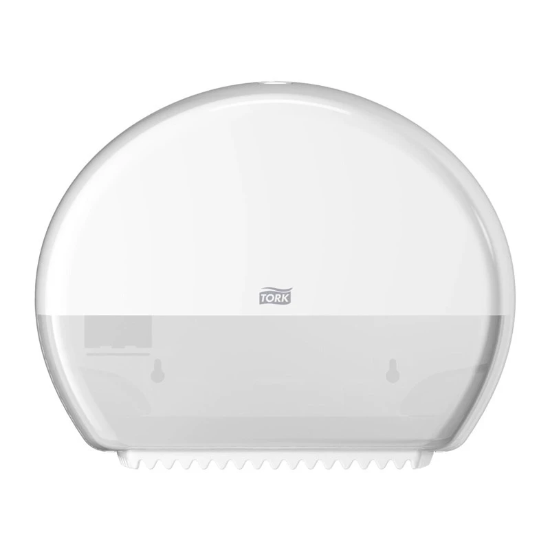 Dozownik ręczników papierowych Tork Mini Jumbo Roll 132×345×275 mm, biały, MPN 555000