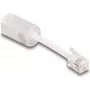 adapter złącza złącza DeLOCK 88170 RJ10 0,03 m przezroczysty biały