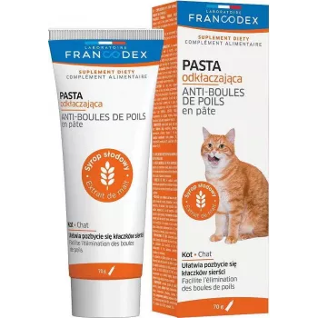 Pasta FRANCODEX przeciw kulom włosowym dla kotów - 70g