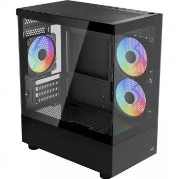 Obudowa komputerowa Micro/Mini-ITX AEROCOOL Geh Viewport Mini-G-BK-v4 ARGB czarna