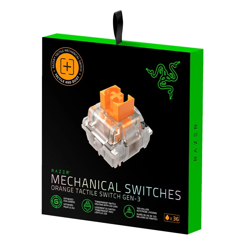 Key Switch Razer RC21-02040300-R3M1 Pomarańczowy Przezroczysty 36 szt.