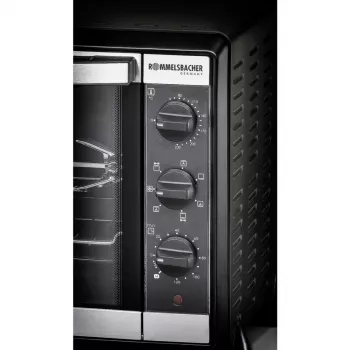 Piekarnik elektryczny Rommelsbacher BG 1550 Czarny, 30 l, 80–230°C, 7 trybów, rożen, minutnik 120 min