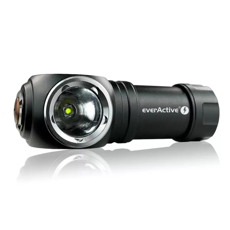 Latarka LED 3 tryby pracy 10 W 500 lumenów aluminiowa obudowa ładowana wodoodporna FL-55R Dripple - Everactive