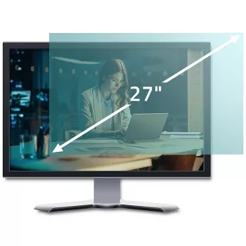 Qoltec 51049 Filtr niebieskiego światła 27 | 16:9 | Ochrona oczu | Antyrefleksyjny