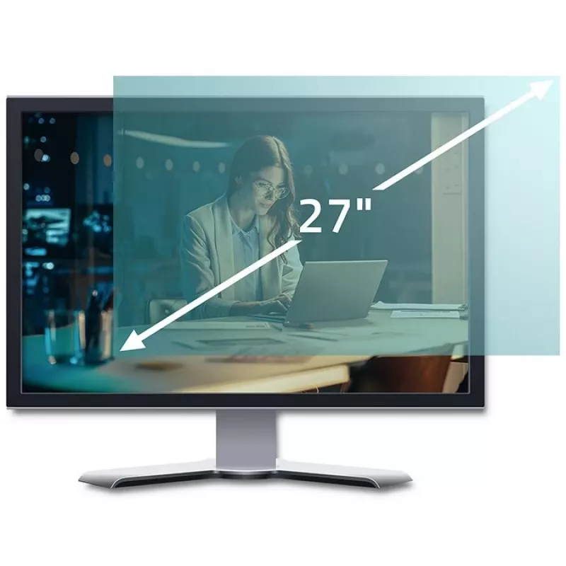 Qoltec 51049 Filtr niebieskiego światła 27 | 16:9 | Ochrona oczu | Antyrefleksyjny