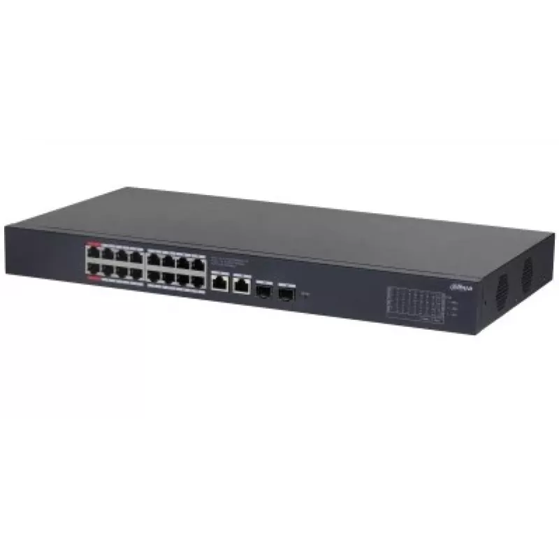 Dahua Technology CS4220-16GT-135 przełącznik sieciowy Zarządzalny L2 Gigabit Ethernet (10/100/1000) Power over Ethernet (PoE) Czarny