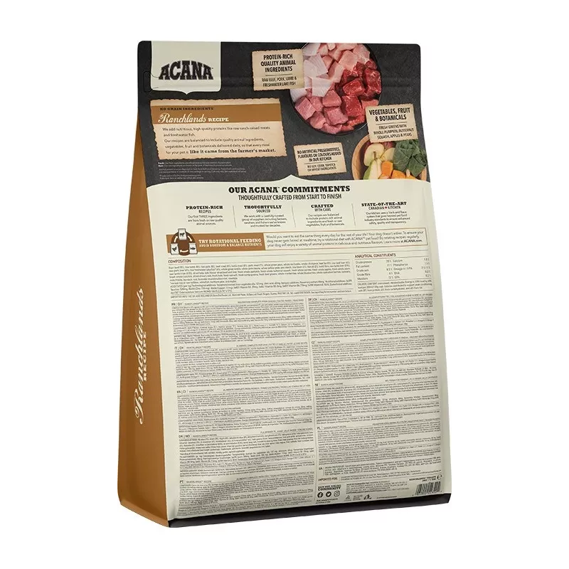 ACANA Highest Protein Ranchlands Dog - sucha karma dla psa - 2 kg
