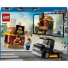 LEGO City Burger Van Food Truck Toy for 5 Plus Year Old Boys & Girls Vehicle Building Toys Kitchen Playset with Vendor Minifigure and Accessories