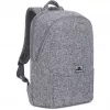 RIVACASE Anvik 15.6 plecak na laptopa, 15L, szary, wodoodporny materiał, kieszenie na tablet 10.5, smartfon, dokumenty, akcesoria, butelkę