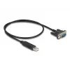 DeLOCK Adapter USB 2.0 na szeregowy RS-232 50 cm FTDI Czarny