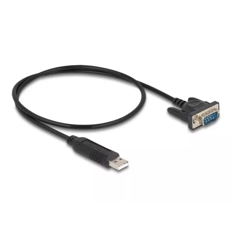 DeLOCK Adapter USB 2.0 na szeregowy RS-232 50 cm FTDI Czarny