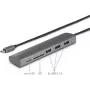 Renkforce RF-3374948 Interfejs Hub USB 2.0 Type-C 5000 Mbit/s Srebrny (RF-3374948)
