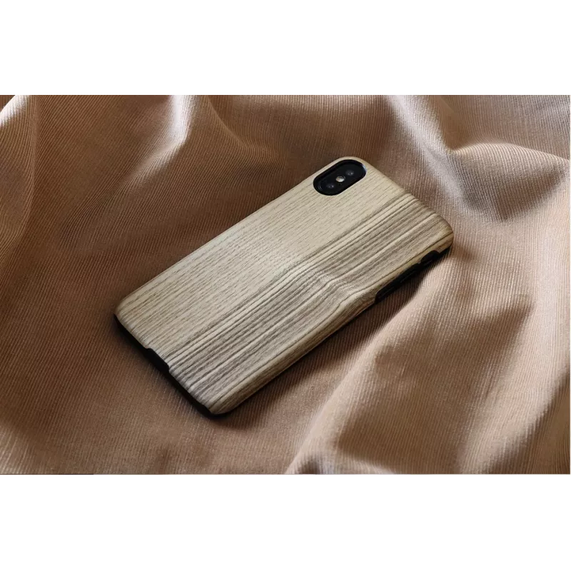 etui na smartfona man and wood for iPhone X/XS — vintage olive Czarny