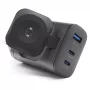 RealPower 450476 ładowarka do urządzeń mobilnych Powerbank, Smartwatch, Tablet Czarna AC Ładowanie bezprzewodowe Szybkie ładowanie Do użytku wewnętrznego