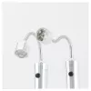 Lampka do grilla RealPower 495550 — stal nierdzewna, baterie AAA, zestaw 2 szt. do grillowania na zewnątrz