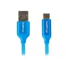 Kabel USB 2.0 LANBERG CA-USBO-21CU-0010-BL — USB A na USB C, 1 m, niebieski