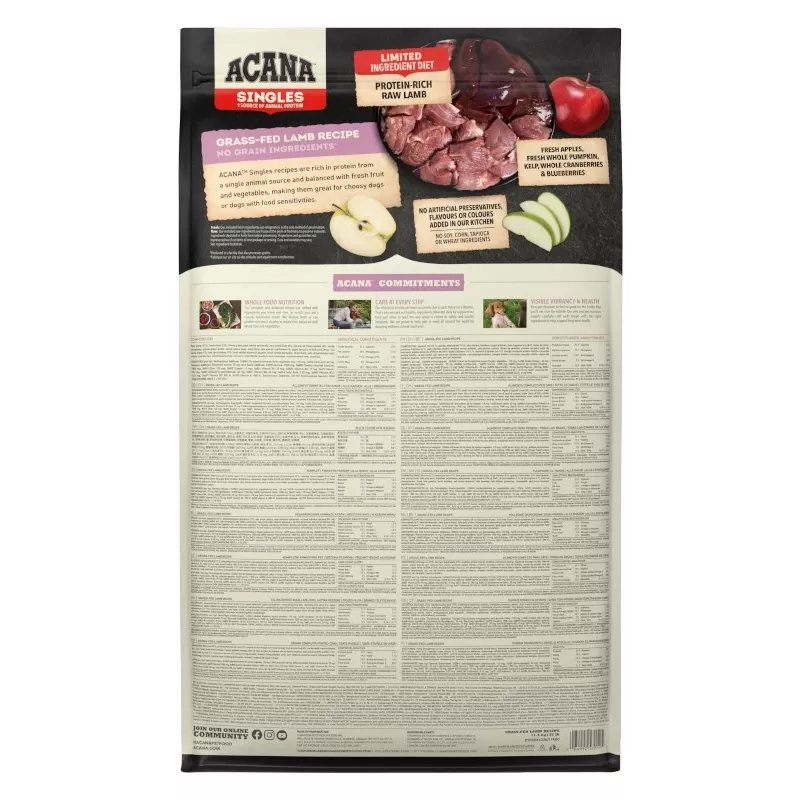 ACANA Singles Grass-Fed Lamb - sucha karma dla psów - 11,4 kg