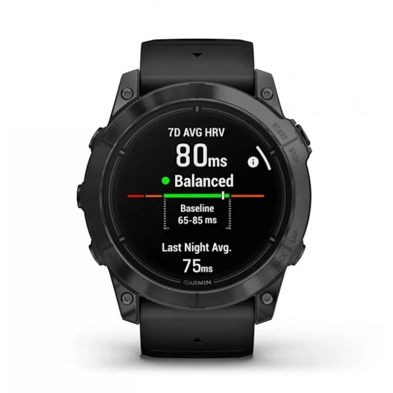 Smartwatch GARMIN epix Pro (Gen 2) — 1,4 cala AMOLED 454×454, 32 GB, GPS, Wi‑Fi, Bluetooth, koperta 51 mm, 98 g, czarny silikon